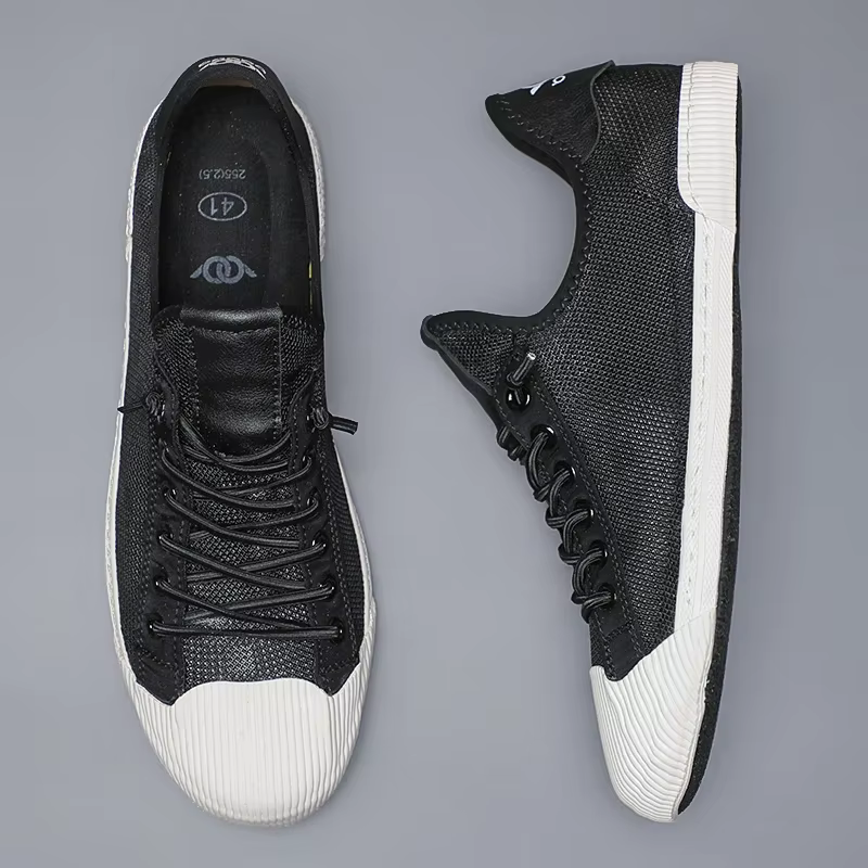 Chaussures en toile à lacets pour hommes, baskets confortables et décontractées, 2023, offre spéciale