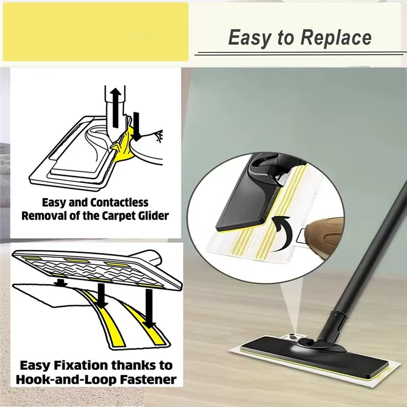 Easyfix – ensemble de buses de sol, accessoire pour nettoyeur à vapeur Karcher modèles SC2 SC3 SC4 SC5, comprend des chiffons de