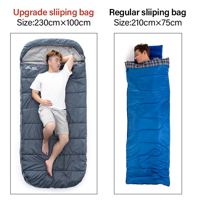 BSWolf grand sac de couchage de Camping léger 3 saisons ample élargir longue taille sac