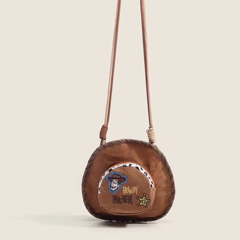 Sac bandoulière polyvalent en forme de chapeau de cowboy Woody de Toy Story