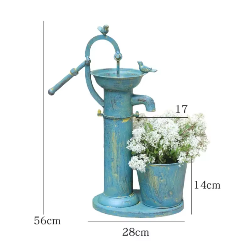Pots de fleurs d'extérieur du sol au plafond, rétro, support de plantes anciennes, créatif, pression de jardin, puits, balcon, aménagement paysager, décorations en fer