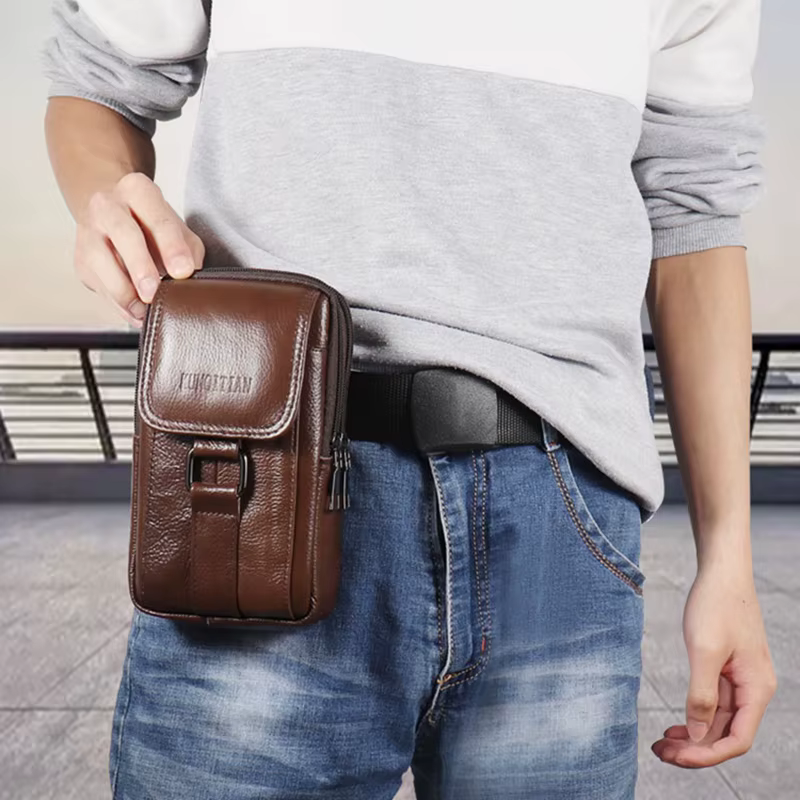 Sac de ceinture pour téléphone portable pour homme