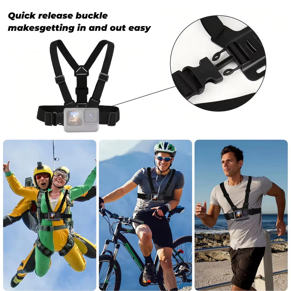 Ensemble d'accessoires pour GoPro Hero 13 12 11 10 9 noir