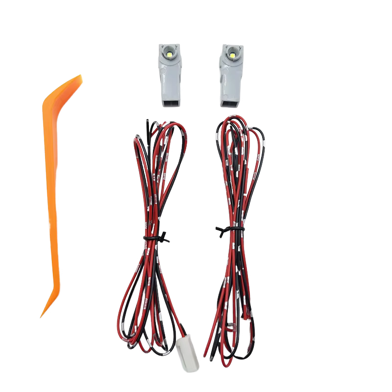 Lumière vive 2 pièces LED pied lampe avec fil pour Toyota Mazda Subaru Yaris Camry Corolla lumière intérieure pied lumière facile à installer