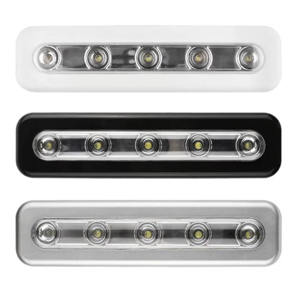 Lampe lumineuse à 5 Led avec détecteur de mouvement, pour placard, armoire, escaliers, sous étagère, sans fil