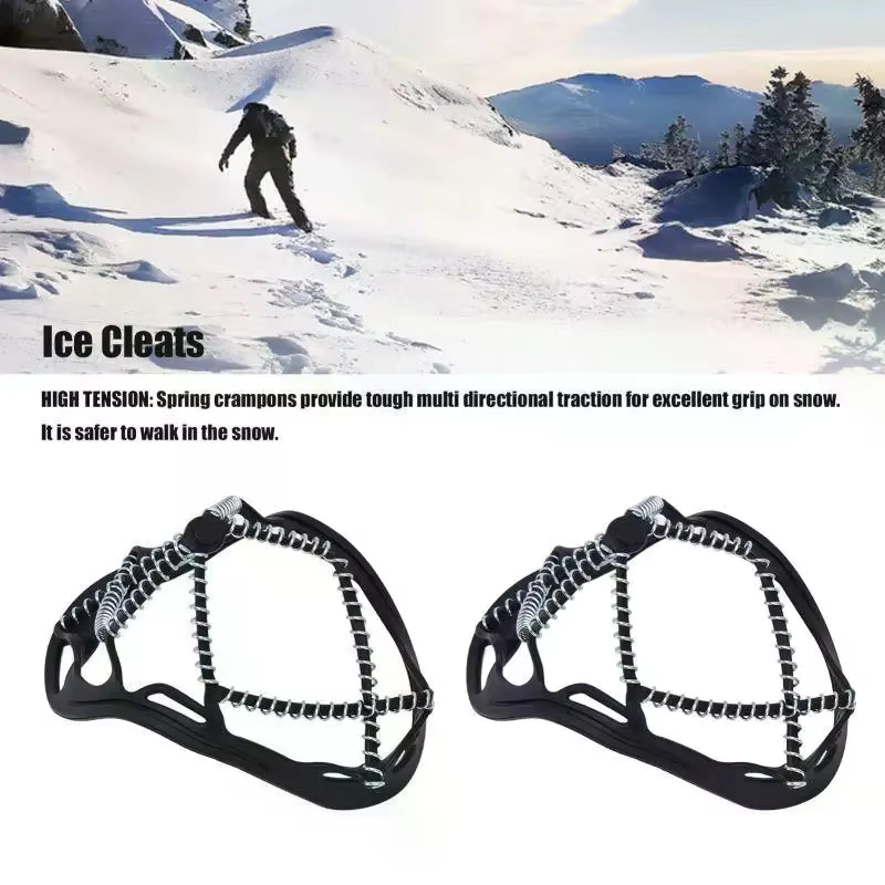 1 paire antidérapant glace neige pince couvre-chaussures Camping Sports de plein air
