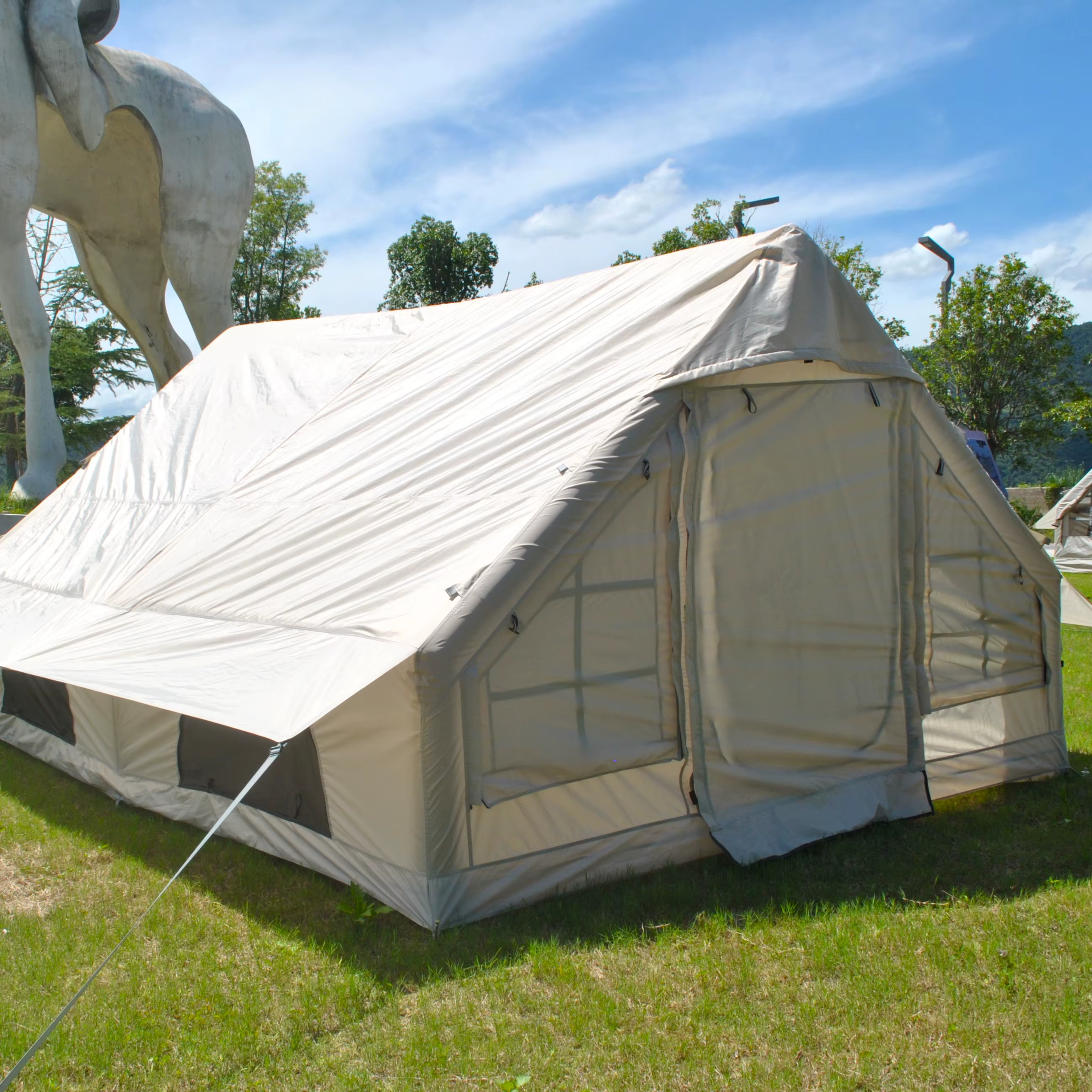 Tente de camping gonflable familiale pour l'extérieur