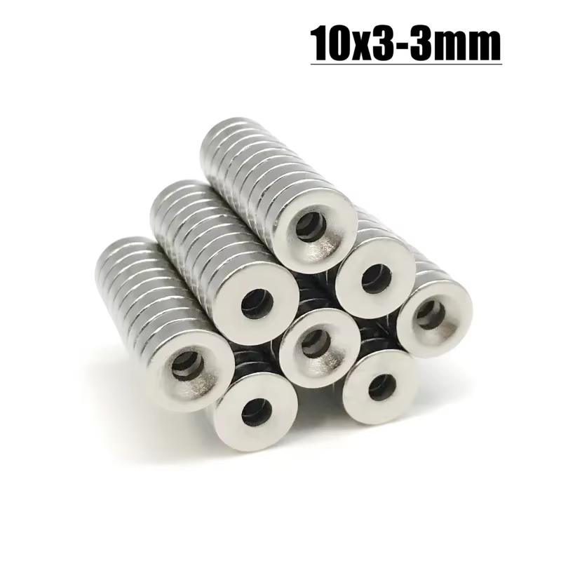 Aimant d'outil de réfrigérateur 5/10/20/50/100/500 pièces 10x3-3mm accessoire 10mm X 3mm -3mm artisanat bricolage réfrigérateur bureau 10*3-3mm