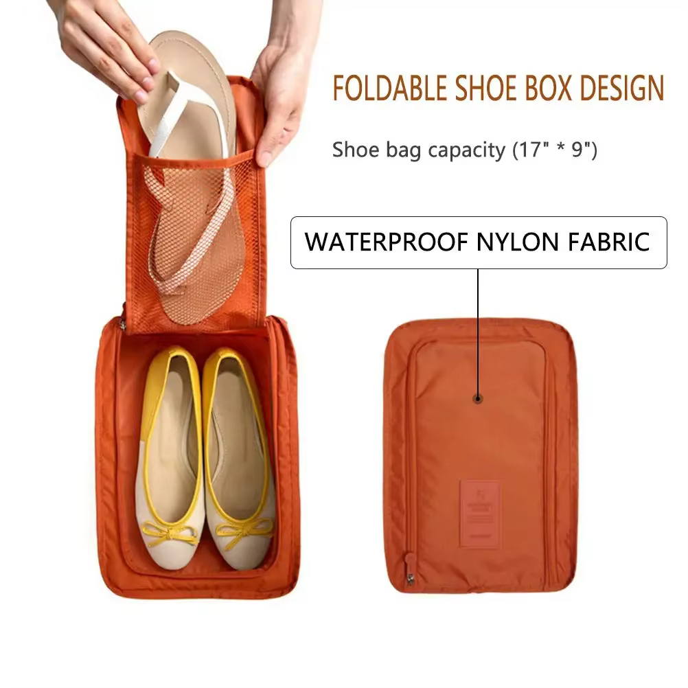 5/1 pièces Portable pliant petit sac à chaussures sac de rangement de voyage sac