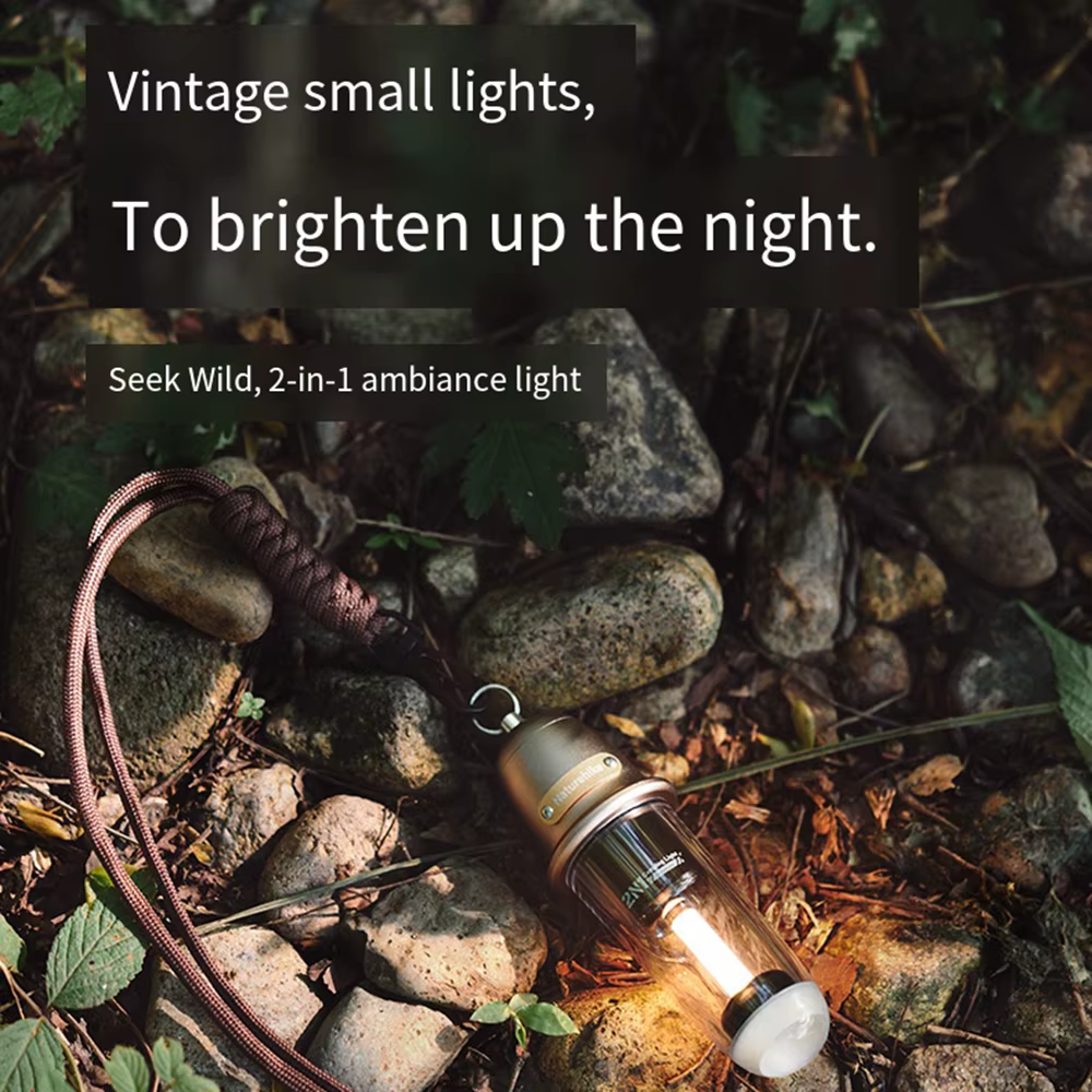 Naturehike extérieur Portable 2 en 1 Camping éclairage charge atmosphère veilleuse 900mAH lampe de poche étanche