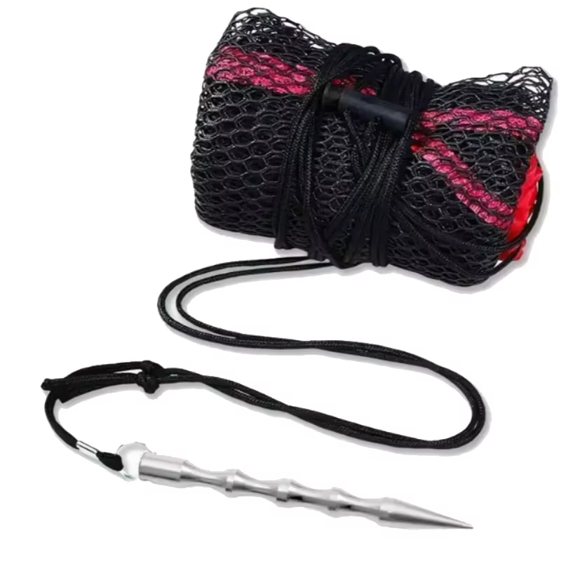 Sac en maille de pêche pliant, équipement de pêche épais, petits filets à grille, filets pour poissons vivants, sac en filet buccal, rangement de fournitures de pêche