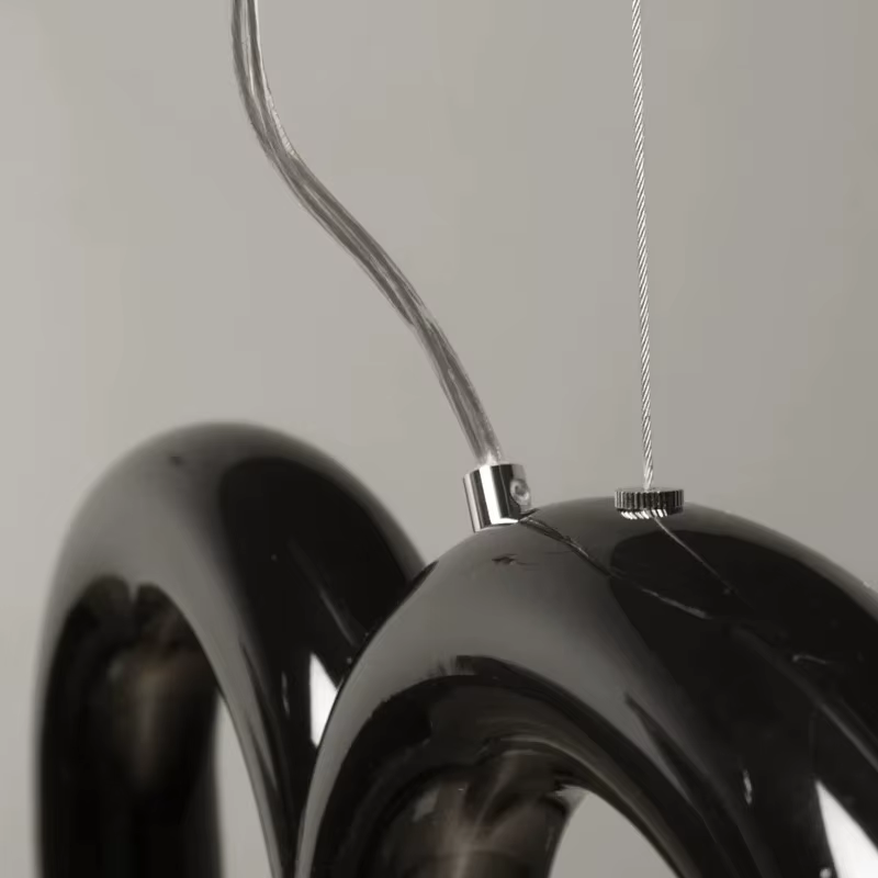 Lampe à suspension en forme de U oblure suédoise, tube en métal long, lampe de salle à manger, salon, chambre à coucher, étude, designer, art déco