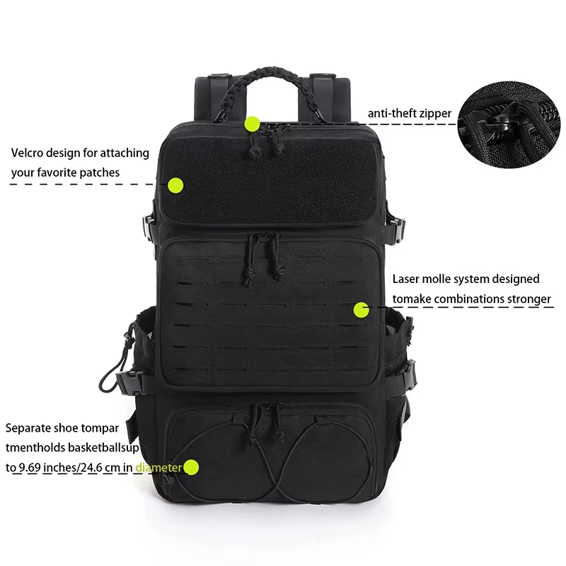 Grand sac à dos de voyage avec système modulaire