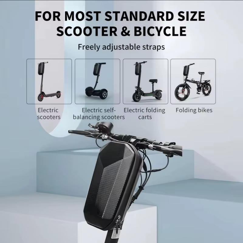 Sac de guidon de vélo, coque rigide Portable