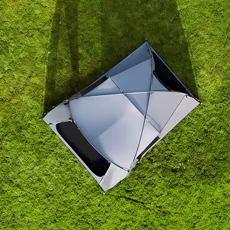 Tente de camping tunnel grande capacité pour 6 à 8 personnes