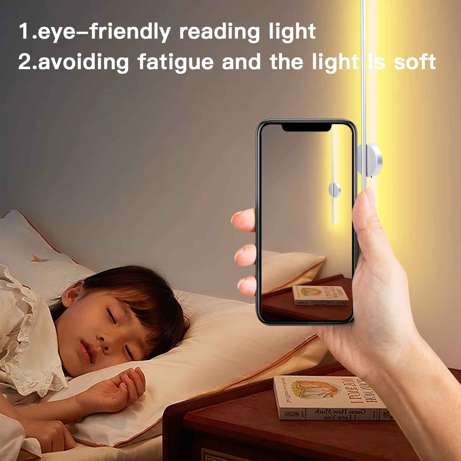 Lampe murale LED Rechargeable par USB