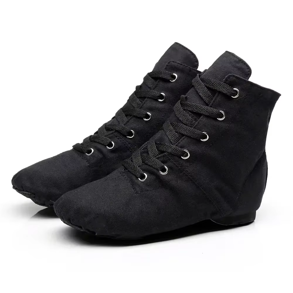 Coupons femme à lacets toile chaussure de danse Ballet Pointe baskets pour femmes hommes femmes danse Jazz chaussures