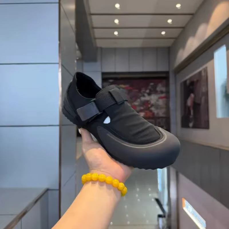 Chaussures de randonnée pour hommes, chaussures de sport respirantes à boucle, en tissu patchwork, plateforme épaisse, chaussures de trekking, chaussures de camping pour hommes