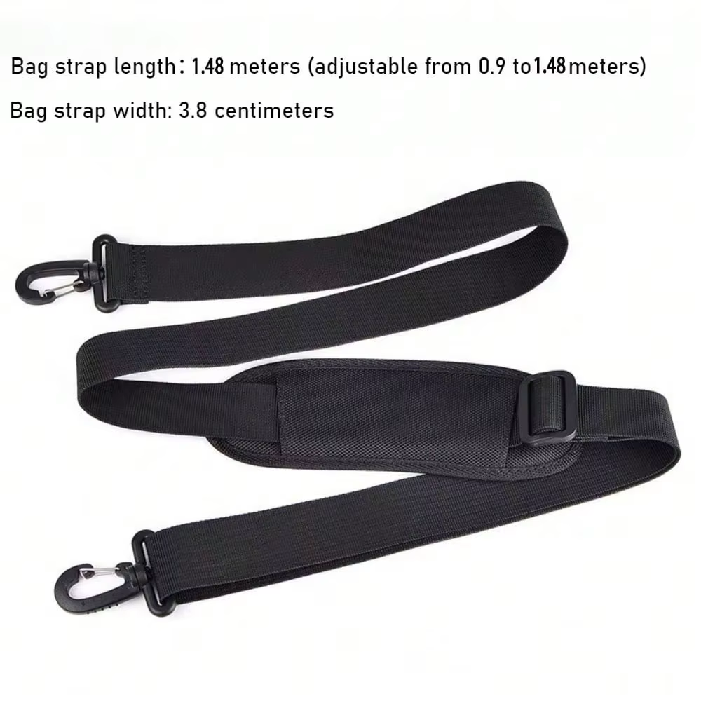 Sangle d'épaule de sac à bandoulière minimaliste noir