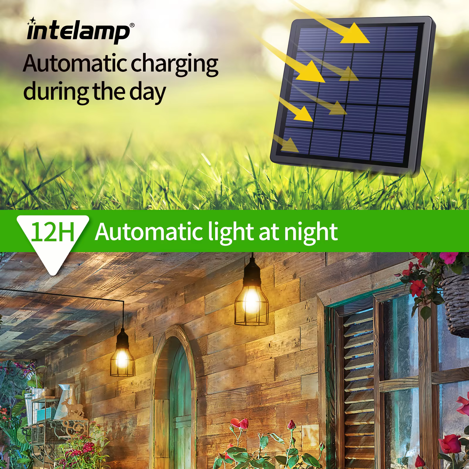 Lampe solaire suspendue Intelamp Long Life