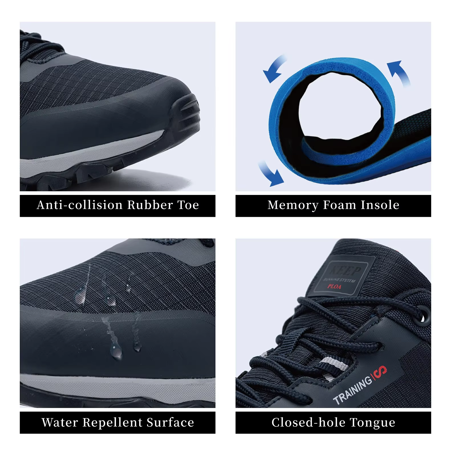 Baasploa-Chaussures de Randonnée Imperméables et Résistantes à l'Usure pour Homme