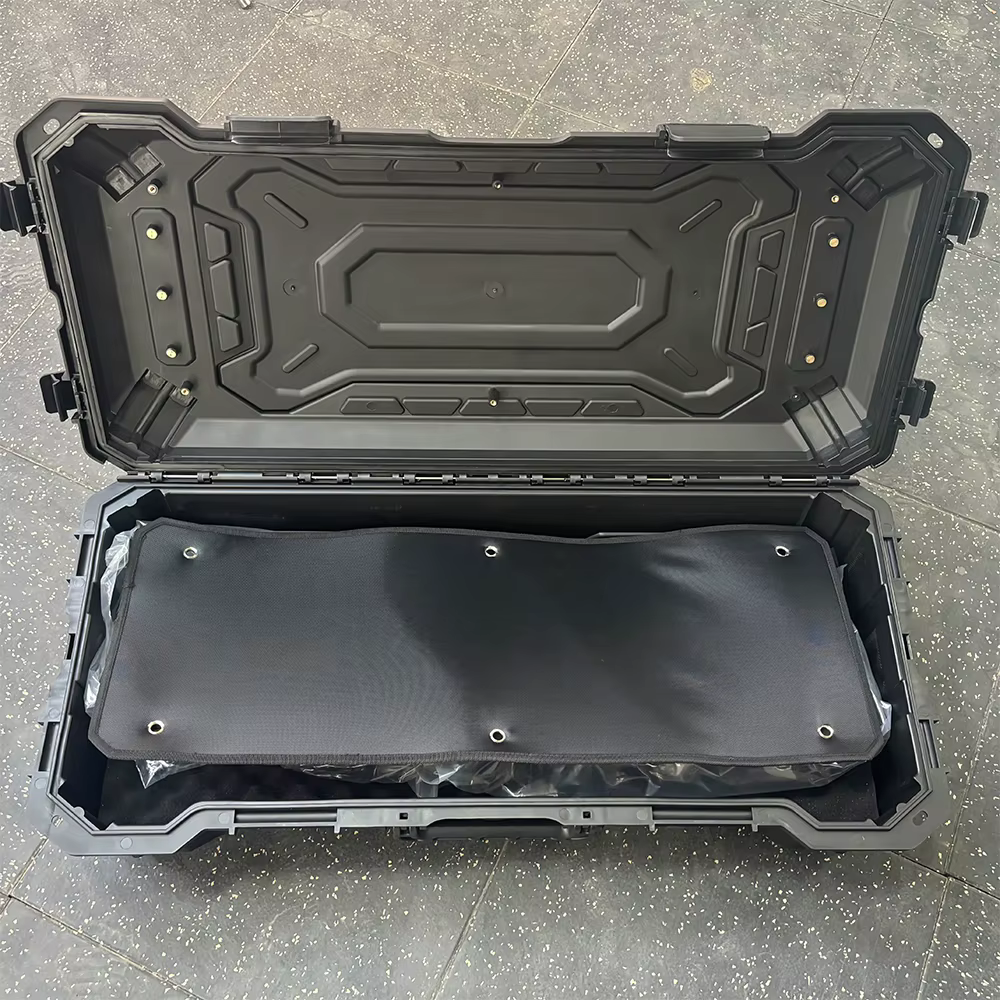 Boîte de tente de toit de voiture universelle noire 84L