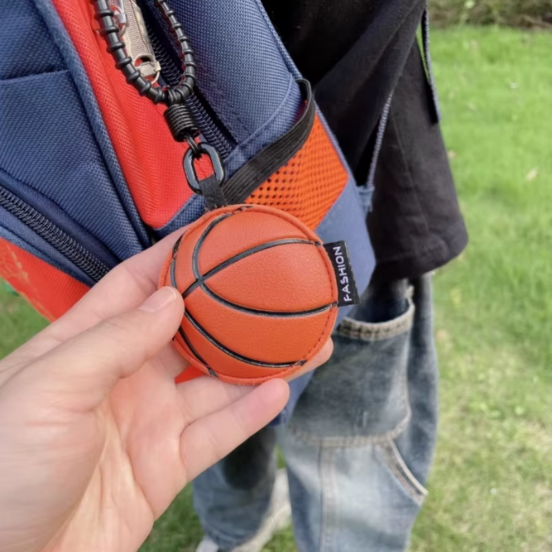 Porte-clés de Football en cuir, pendentif de Baseball, basket-ball, volley-ball, accessoires de sac pour dames, pendentif de clé de voiture