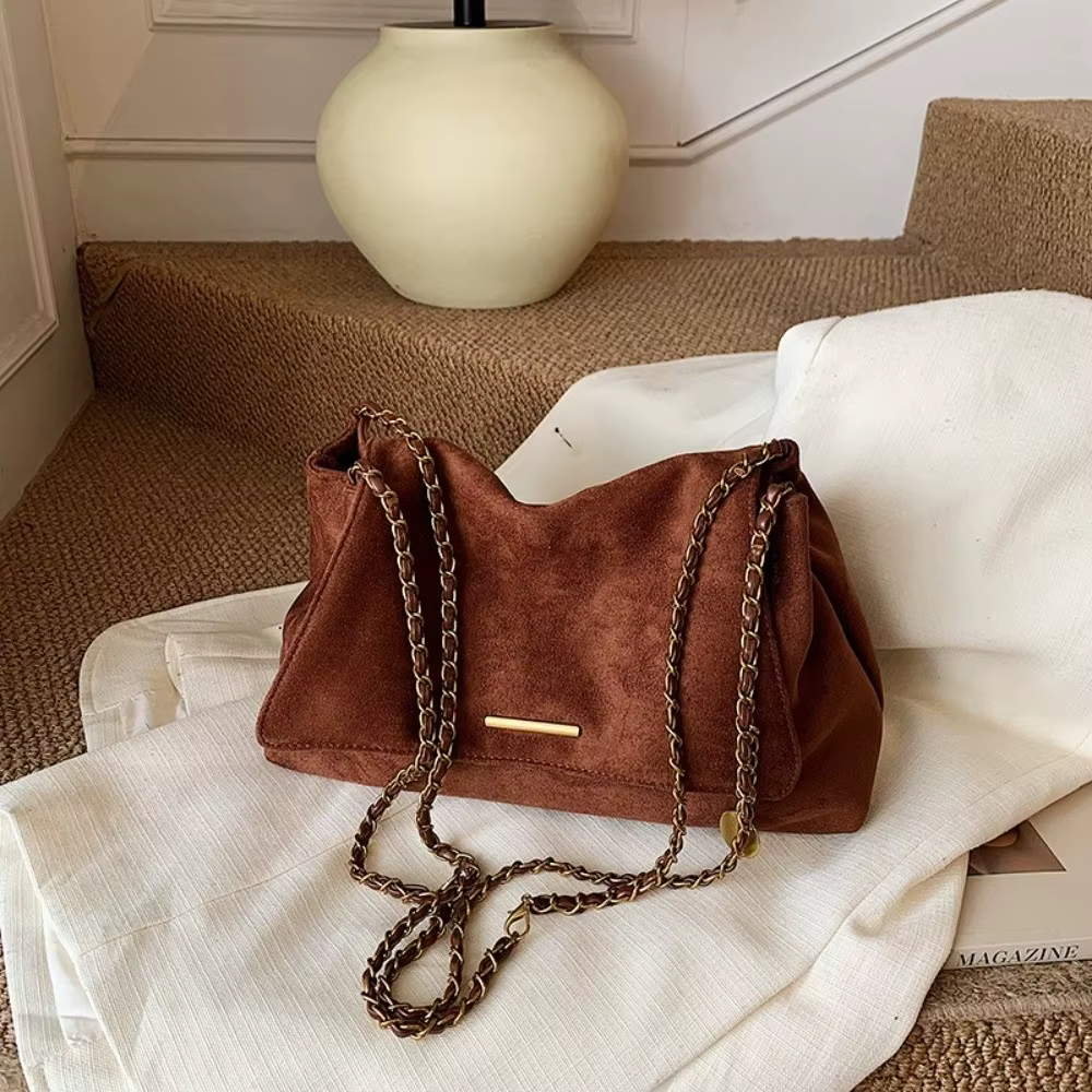 Sac fourre-tout en daim à une épaule