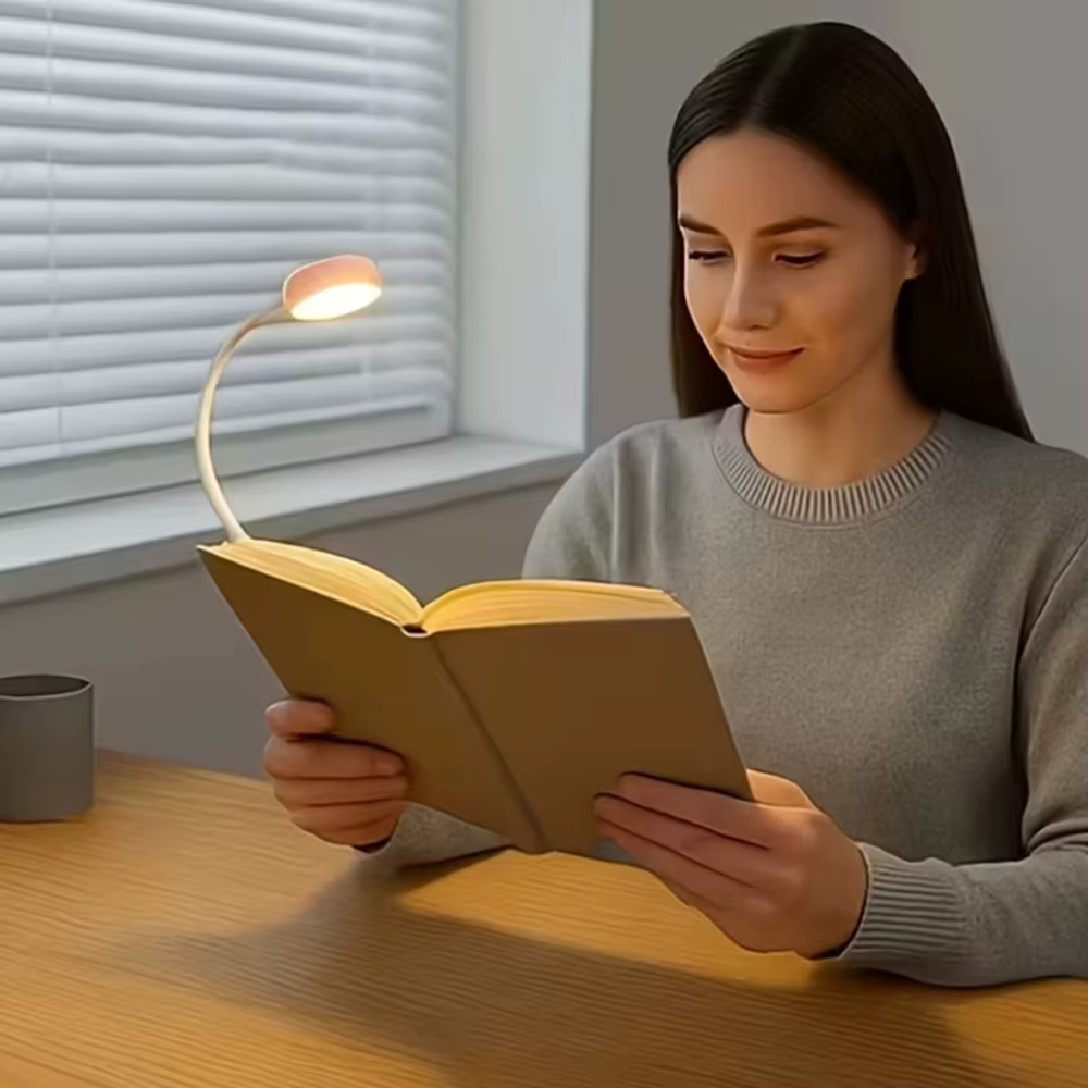 Lampe de lecture portable à clip LED Runtowo