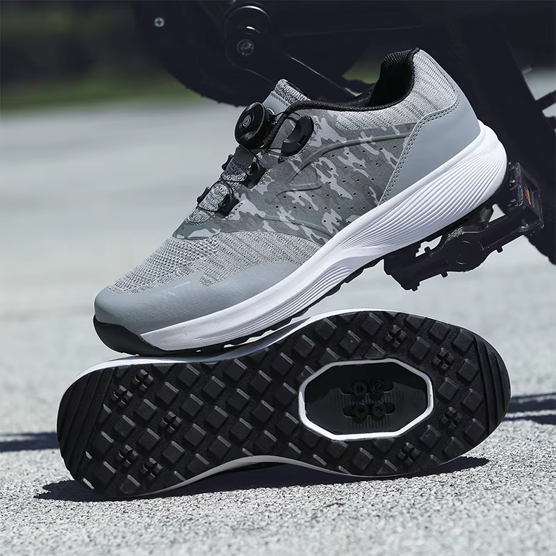 Baskets de cyclisme vtt hommes sport chaussures de vélo de saleté SPD pédale