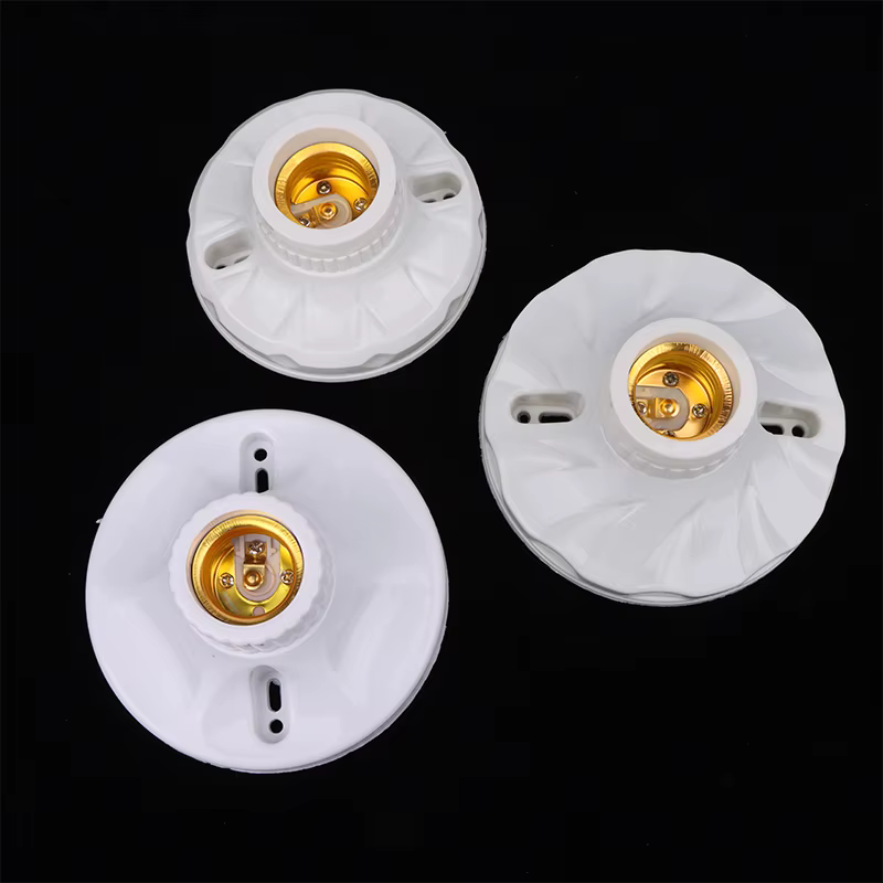 Support de lampe E27 innovant et pratique, support d'ampoule résistant aux hautes températures, douille d'ampoule en céramique, Base de lampe