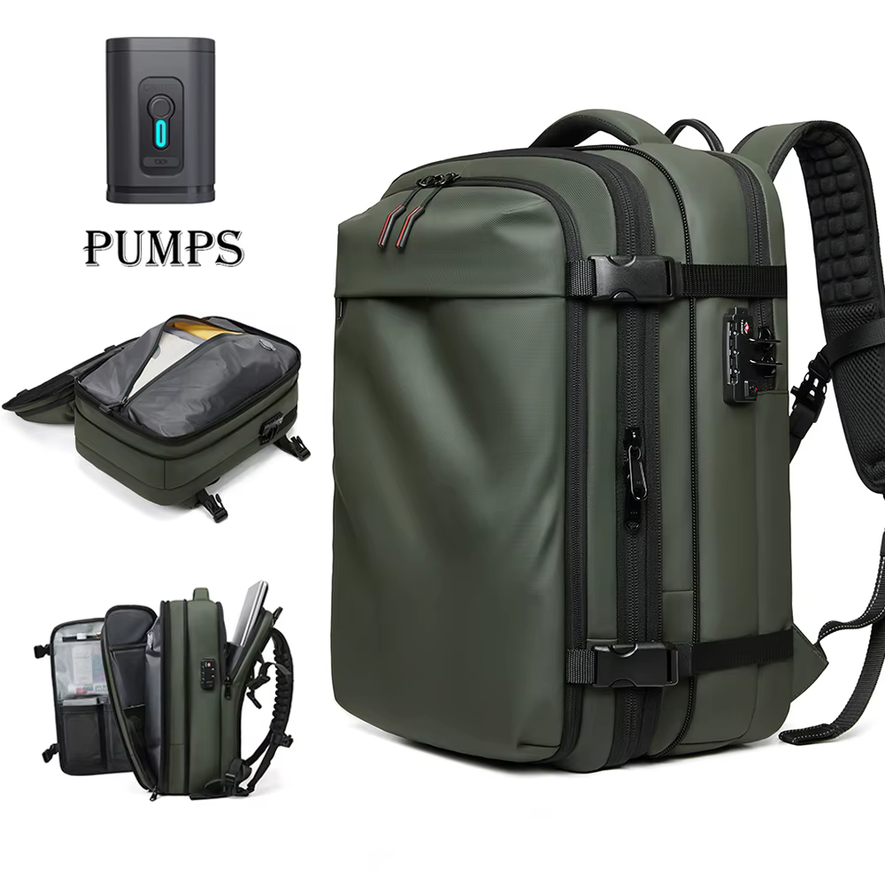 Sac à dos de voyage à compression sous vide pour hommes