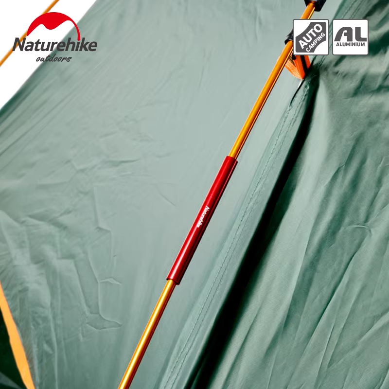 NatureHike 4 pièces Tube de réparation pour poteau de tente en alliage d'aluminium rouge, accessoires de camping en plein air, tube de réparation pour tige unique, adapté