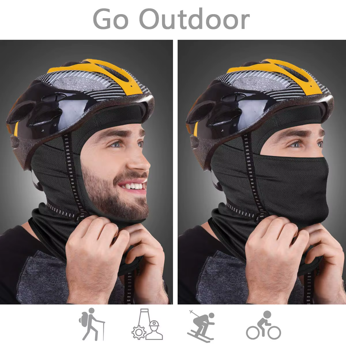 Cagoule masque de Ski couverture complète pour hommes et femmes