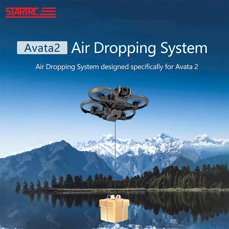 STARTRC-Système de gouttes d'air pour importateur DJI AvMi2, support d'extension supérieur, compte-gouttes d'air, lanceur de ver PTFE de sauvetage, cadeau de pêche