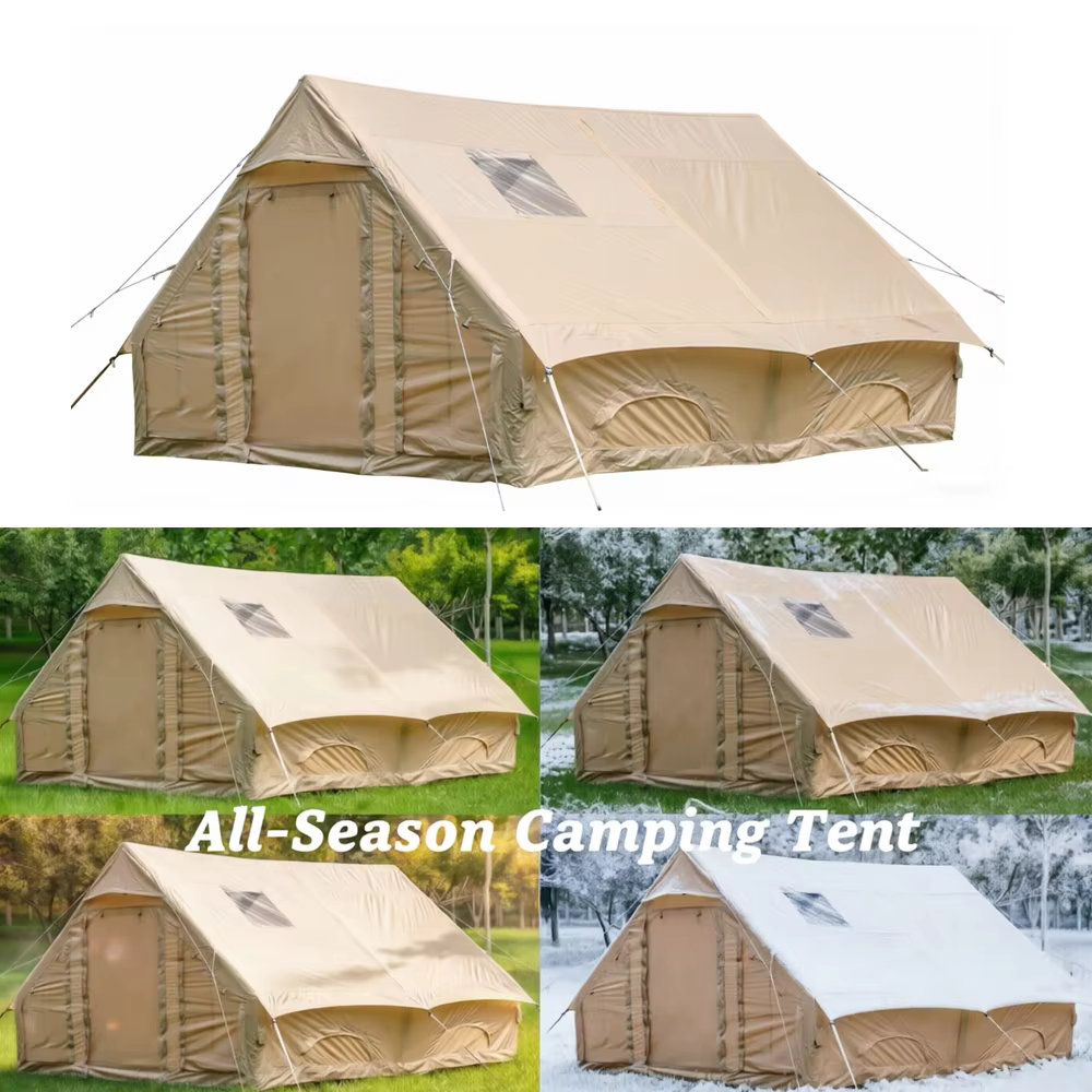 Grande tente de camping gonflable pour 4 à 8 personnes