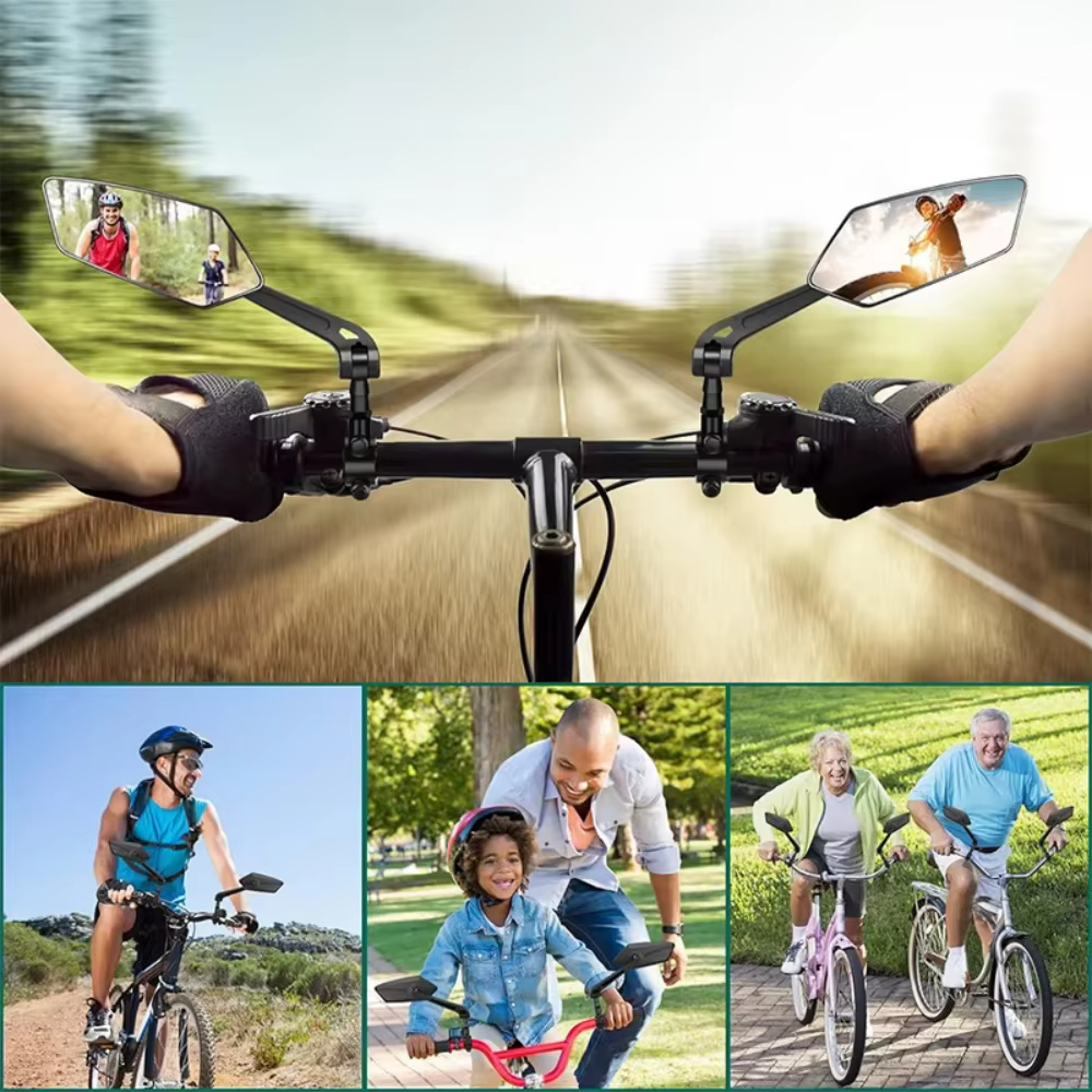 Rétroviseur de vélo réglable 360 °