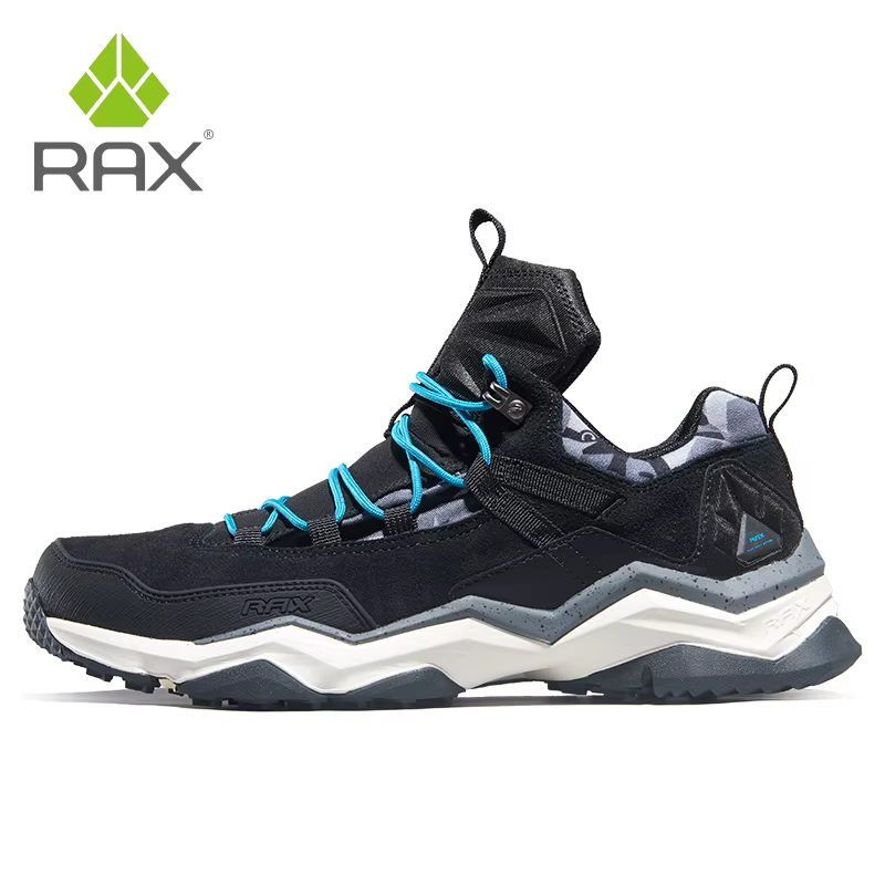 Rax-Chaussures de Randonnée en Cuir pour Homme