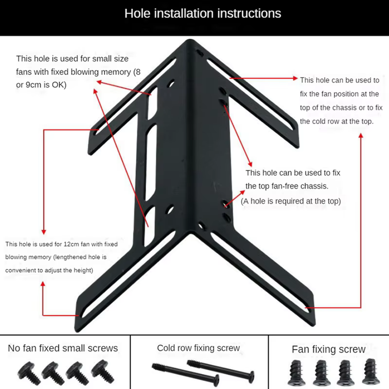Support de radiateur RAM 120mm, Module RAM, pompe de refroidissement, Support de radiateur, Support de réservoir de Drainage, Support de ventilateur de dissipateur thermique S