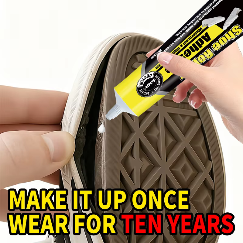 Colle professionnelle pour réparation de chaussures – Adhésif puissant pour baskets, chaussures en cuir, bottes, sandales, talons, semelles et sacs en cuir