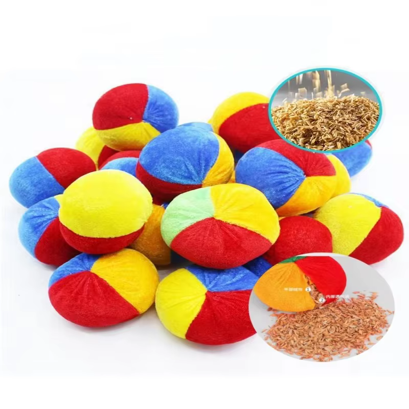 Jeu de lancer de sacs de sable amusants, Mini sacs de sable, Husks de riz, sacs de sable et balles, compétition de maternelle pour enfants, jouets de Sport en plein air