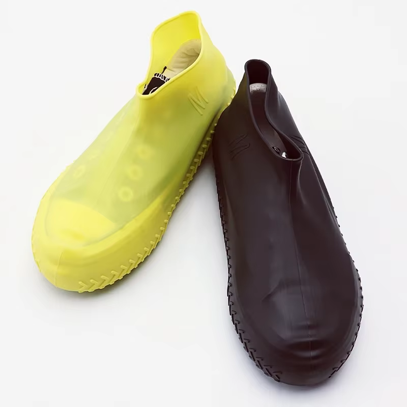 1 paire de couvre-chaussures imperméables en silicone pour enfants et adultes
