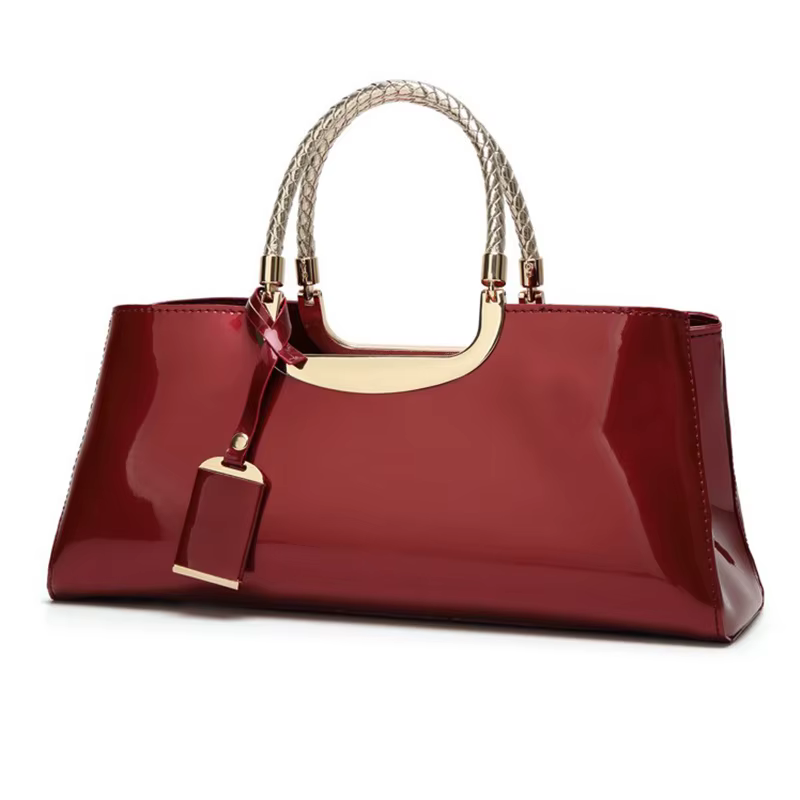 Nouveau Sac Bandoulière Tendance en Cuir Verni Brillant 2026, Sac à Main Simple et Polyvalent, Sac de Soirée pour Femme