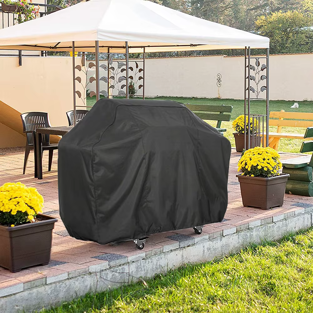 Housse de protection pour Barbecue d'extérieur, imperméable, robuste, Anti-soleil et pluie, pour Weber, ronde et rectangulaire, accessoires pour Barbecue