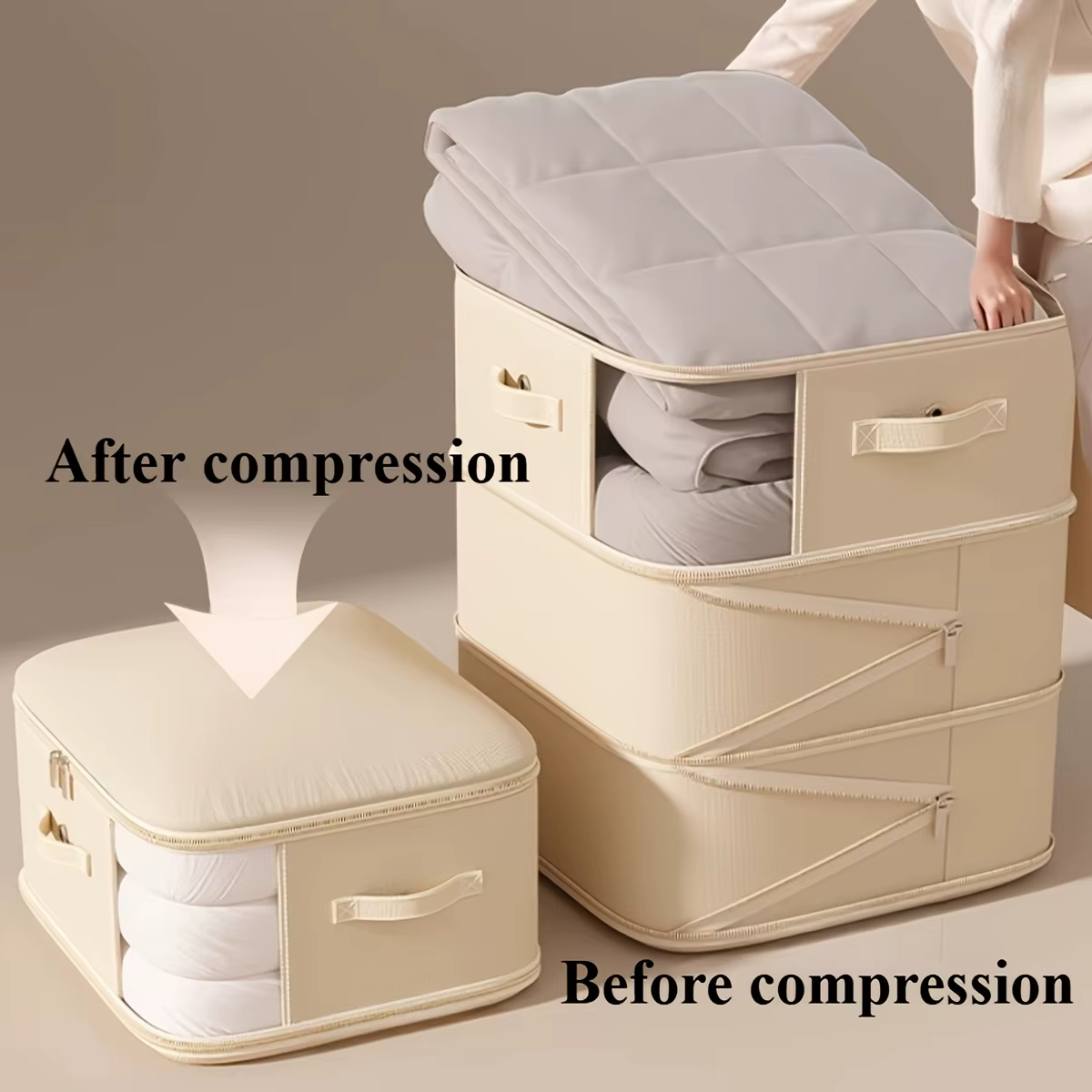 Sac de rangement compressible portable de grande capacité pour vêtements
