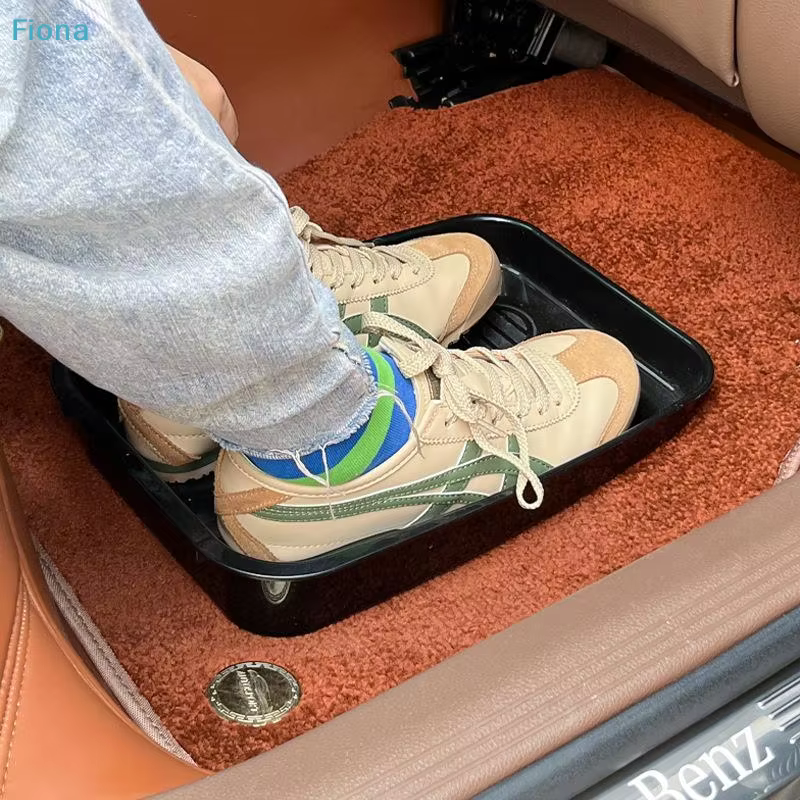 ⛟ Boîte de rangement pour chaussures de voiture, organiseur de chaussures imperméable pour coffre de voiture, support portable pour chaussures pour l'intérieur de la voiture