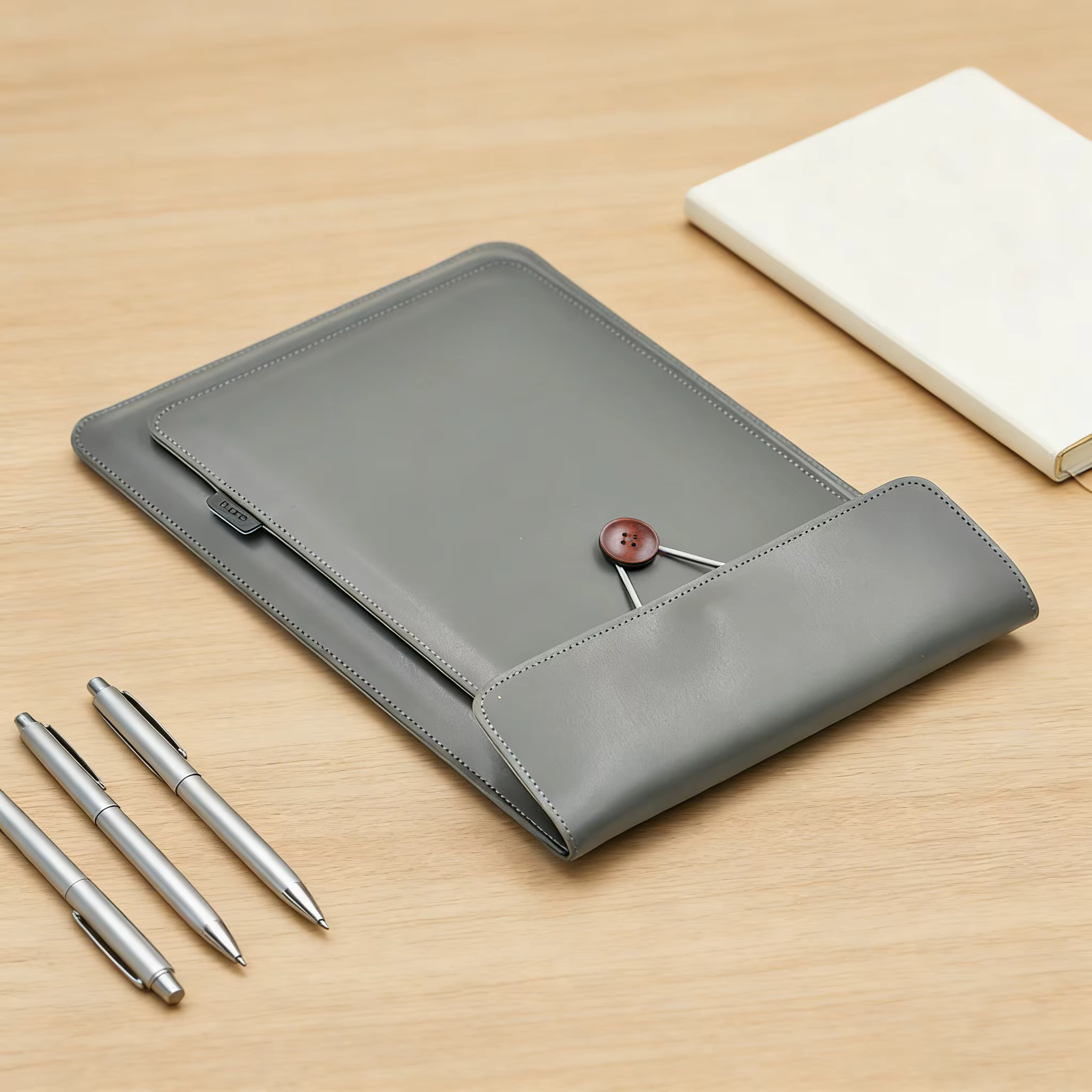 2 poches pour accessoires, housse pour ordinateur portable 13/14/15/16 pouces, étui en PU pour MacBook Pro Air 13.3 13.6 MateBook 14 XPS 13 15