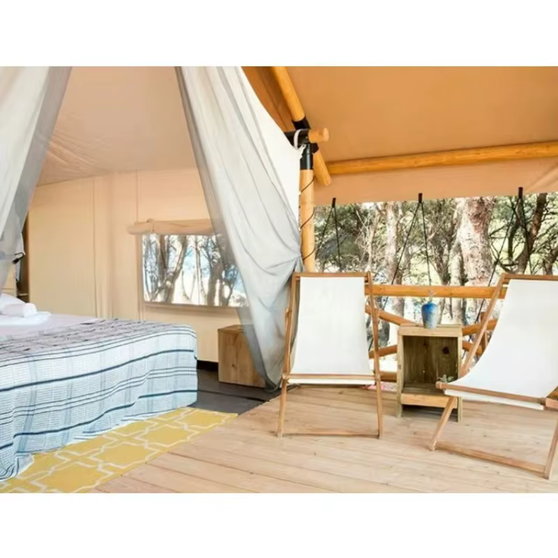 Tente de glamping de luxe imperméable