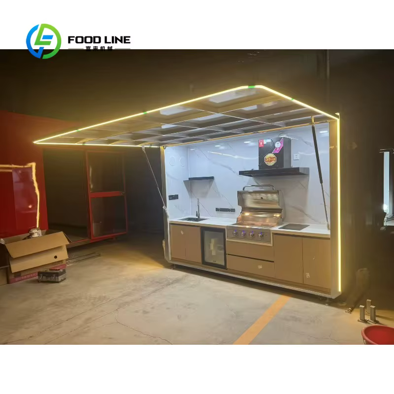 Cuisine de camping pliable et personnalisable, gain de place, avec rangement intégré pour équipement, mobilier d'extérieur portable pour jardin et camping