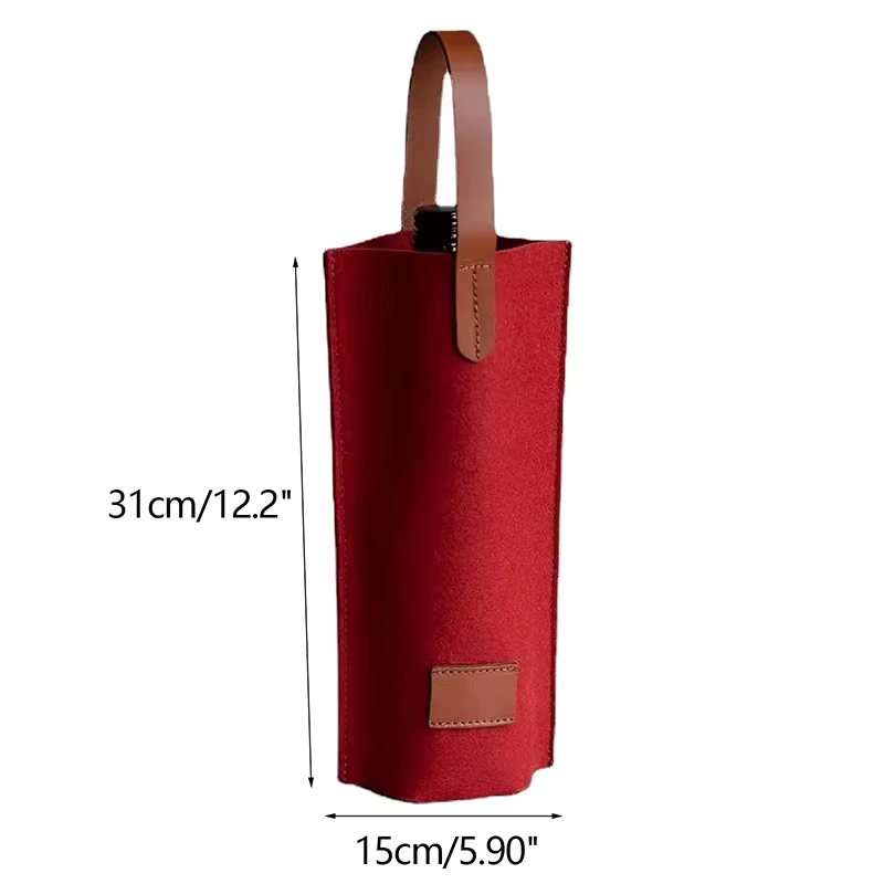 Sac à vin en feutre, 1 pièce
